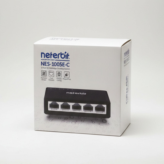 سوئیچ 5 پورت نتربیت مدل NETERBIT NES-1005E-C